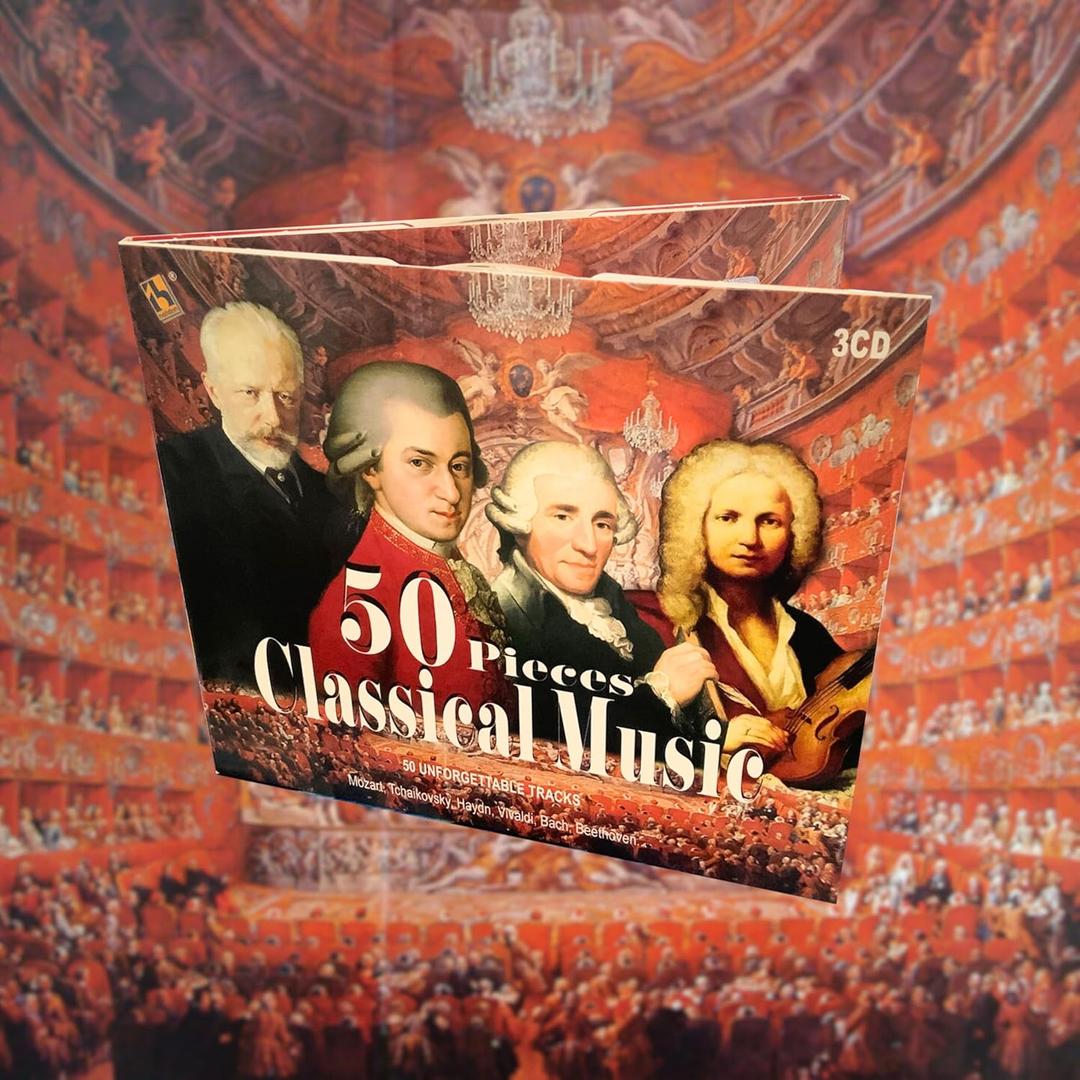 50 Pieces Classical Music, Musica Classica, Beethoven, Vivaldi, Mozart, Nocturnes, Piano Sonata, Symphony, Il Barbiere Di Siviglia, Four Season