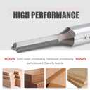 2 x 13mm Double Flute Straight Router Bit 1/2" Cutting Diameter, 1/4" Shank Flush Trim Cut Router Bit for Woodworking