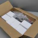 Brushed Nickel Bathroom Light Fixtures, 3-Light Modern Vanity Light Over Mirror, Wall Sconces with Milky White Frosted Glass Shades, E26 Socket (Bulbs Not Included)