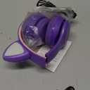 Xiaokeis Kids Headphones, Cat Ear LED Light Up Bluetooth 5.0 Foldable Wireless Gaming Headset for Kids Adult, Built-in Mic Noise Cancelling Over Ear Headphones for Study/Travel (Purple)