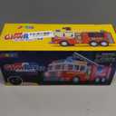 JOYIN LED Fire Truck Toy for Toddlers - LED Projections & Sirens, Bump and Go Fire Engine Trucks with Mode Switch & Volume Control, Kids Firetruck, Boy Toys, Christmas Birthday Gifts for Grandkids