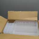 Akro-Mils 30235 AkroBins Plastic Storage Bins, Space-Saving Stackable Bins for Garage, Pantry, Craft Organization, 11" x 11" x 5", Clear, 6-Pack