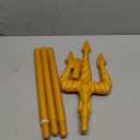 Spooktacular Creations Gold King Trident Cane, Halloween King Pitchfork Spear Trident Toy Prop for Halloween Costume Dress Up, Cosplay Parties Accessory