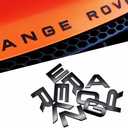 Car Emblem for Front Hood and Trunk lid Rear ABS Material Compatible with Range Rover car Badge car Style Replacement (Gloss Black)