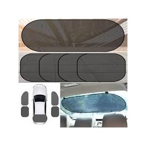 Auto Foldable Front Back Side Window Sun Shade w Suction Cup