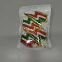 5 x FAZHBARY 12 PCS Lightning Iron On Patch Gold Edges Chenille Bolt Patches Lightning Bolt Applique for DIY Clothes Decor