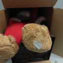 Christmas Animated Decoration Rocking Chair Santa Claus Plush, 18inch Talking Santa Decor, Animatronic Collectible Figurines with Sing, Mouth Move, Illuminated Face, Sitting Xmas Gift for Indoor, Home