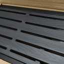 Outdoor Bar Table, 45in Bar Height Table, Black Metal Frame with Weatherproof Top, HDPE Outdoor Furniture for Patio, Hot Tub, Party, Balcony, Indoor