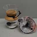 Bodum 34oz Pour Over Coffee Maker, High-Heat Borosilicate Glass with Reusable Stainless Steel Filter and Cork Grip - Made in Portugal