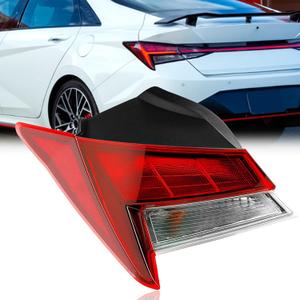 TODO Tail Light Assembly for 2021 2022 2023 2024 2025 Hyundai Elantra SE/SEL (USA-Built), Driver Side (Left Side)
