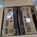 CAP Barbell 50 LB Rubber Coated Hex Dumbbell Hand Weight - Pair | Chrome Handle