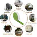 uxcell Felt Strips with Adhesive Backing, 2 Rolls 1" x 193" x 0.06" Anti Scratch Furniture Felt Tapes Self-Stick Pads for Protecting Hardwood Floor, Green