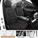 CAROMOP 3D Air Mesh Car Seat Covers 2 Front Seats,Breathable and Durable Seat Covers for Cars,Universal Fit for SUV,Vans,sedans, Trucks, Automotive Interior Covers(Black)