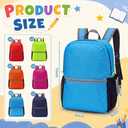 48 Pcs 17" Backpacks Bulk for School Kids Flat Pouch Bookbags, Bright Color