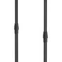 TUTOTAK Tall Round Side Table, Small End Table, Set of 2, Drink Table, Pedestal Side Table, livingroom, Black TB01BK0962