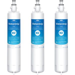 Waterdrop Replacement for GE RPWFE, RPWF (Built-in CHIP) Refrigerator Water Filter, Compatible with GFE28GYNFS, GFE28GELDS, PFE28KELDS, PFE28KYNFS, GFD28GELDS, PWE23KELDS, PWE23KMKES, 3 Filters