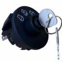Starter Ignition Key Switch Replaces for Exmark Toro 137-4101 - 117-2222 Grandstand, Grand Stand - Vantage VT VTS VTX - Timecutter Z4200 Z4235 Z5060 Z4202 2 Umbrella Key & Free Carabiner