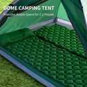 JELUCAMP 1/ 2 Person Dome Tents for Camping, Lightweight Portable Single Backpacking Tent, Small Easy Setup Outdoor Waterproof Camping Hiking Tent for Adults, 2 Person Tent, Dark Green