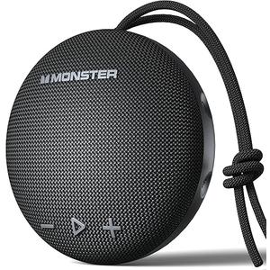 Monster Bluetooth Speaker, IPX8 Shower Speaker Waterproof, Bluetooth 5.4 with Loud HD Sound and Robust Bass, Extra Long Playtime Punchy, for Home, Beaches Portable Wireless Outdoor Speakers