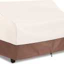 okcool Heavy Duty Patio Sofa Cover, 100% Waterproof 3-Seater Outdoor Sofa Cover Fits up to 79W x 38D x 35H Inches, Lawn Patio Furniture Covers,Beige & Brown