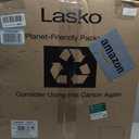 Lasko Oscillating Cyclone Pedestal Fan, Adjustable Height, Timer, Remote Control, 3 Speeds, for Bedroom, Living Room, Home Office, 18", Black, 1843