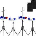 Teamaze Cornhole Scoreboard 4 Sets Cornhole Score Keeper with Dri-nk Holder Corn Hole Game Accessories for Outside, Yard Game