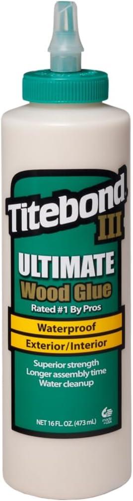 Titebond III Ultimate Wood Glue, 16-Ounces #1414 Titebond III Ultimate Wood Glue, 16-Ounces #1414