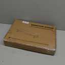 WESTREE Dual Monitor Stand Riser, Wood and Steel Monitor Stand Riser, Computer Monitor Stand for 2 Monitors, Multi-Purpose Desktop Storage Stand for Computer,Laptop,Printer,TV (Large, Grey Black)