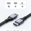 dockteck 8K DisplayPort Cable 1.4 10FT, DP to DP UHD Speed Display Port Cord, Cable Support HBR3 32.4Gbps HDCP Braided Cable for TV FreeSync G-Sync Gaming Monitor PC Laptop (9.9Ft)