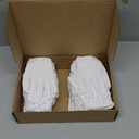 Ramede 24 Pairs Eczema Gloves for Kids Eczema Sleeves Moisturizing Gloves White Cotton Gloves Washable and Reusable Overnight Dry Hands for Kids 3-10 Years(X-Small)