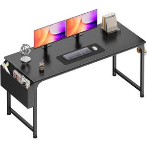 PRAISUN 55'' Computer Desk with Fabric Storage Bag