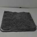 GORILLA GRIP Bath Rug Mat 48x24, Thick Soft Absorbent Chenille, Quick Dry Microfiber Mats, Rubber Backing Washable Shower Floor Rugs, Bathmat Runner, US Designed Bathroom Home Decor Accessories Grey