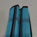 2 Pcs Roll up Fishing Lure Wraps Bag Lure Sleeves Bait Storage 10 Pocket PVC Mesh Protective Cover Tackle Storage Bags & Wraps for Saltwater & Freshwater Fishing(Blue)