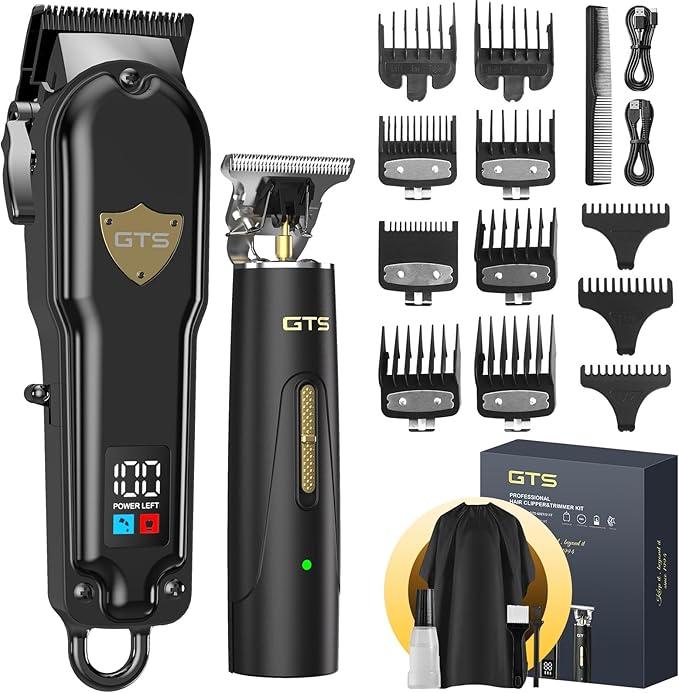 GTSPro Hair Clippers for Men, Clippers and Trimmers Set, Barber Clippers, Electric Hair Trimmer with Box, Gifts for Men White