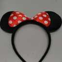 NEWTGAN 20 PCS Mouse Ears Headbands for Birthday Party Theme Park Costume Play Celebration for Boys and Girls (3color) (pink and red)