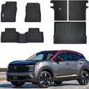 Floor Mats & Trunk Mat & Backrest mat Fit for 2025 2026 Nissan Kicks,All Weather Protection TPE, Anti-Slip Floor Mats & Cargo Liner for 2025 2026 Nissan Kicks Accessories