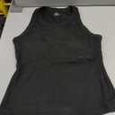 CHICME Women Built-in Bra Tank Tops Sleeveless Casual Shirts Racerback Ribbed Fitted Tank Tops (Black, L)