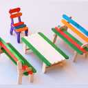 WISYOK 1000 Pcs Wooden Popsicle Sticks for Crafts, 4.5 Inch Wooden Craft Sticks, Wide Lollipop Sticks, Treat Sticks Ice Pop Sticks for Home Art Projects