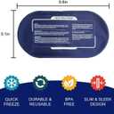 3 Pcs Gel Ice Packs for Injuries Reusable - Cold & Hot Therapy Wrap with Adjustable Strap (10"x5") - Non-Toxic Flexible Gel Pads for Muscle Pain, Swelling, Headache & Post-Surgery Recovery