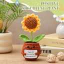 SmoothNovelty Happy 30th Birthday Gift for Women, Crochet Sunflower Gift for 30 Year Old Birthday Born in 1996, for Mom, Dad, Grandmothers, Aunts, Friends, Present Ideas