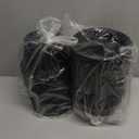 100 Pcs 32 Oz Disposable Plastic Bowls Stackable Salad Bowls Large Serving Soup Tableware Candy Bar Containers for Party Salad Bar Buffet Serving (Black)