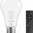 Remote Control Light Bulbs, A19 LED Bulb, 9W LED Bulb (60W Equivalent), 810LM, 3000K-6000K Dimmable 10%-100%, E26 Base, Light Bulb with Timer for Living Room, Bedroom, 1-Pack