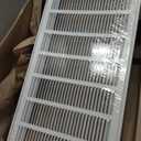 HVAC Premium 32 x 14 Duct Opening Steel Return Air Filter Grille, for 1-inch Filter, Removable Door, Flat Stamped HVAC Vent Cover Grille, Outer Dimensions 34.5 x 16.5
