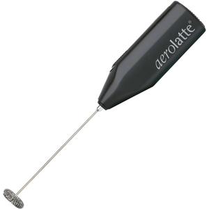 Aerolatte Milk Frother with Counter Stand, The Original Steam-Free Frother, Black