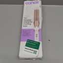 Conair Double Ceramic 1 -Inch Curling Iron, 1 -Inch Barrel Creates Loose Curls, Hair Curler for Use on Medium & Long Hair, White/Rose Gold