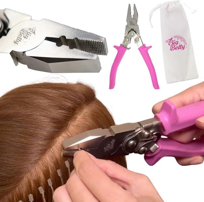 Keratin Bond Hair Extension Remover Pliers – HeavyDuty Professional Tool with Extended Handles & Dual Pivot – Designed for Hardened Keratin Bonds, Also Works for Microbead Extensions