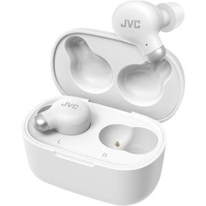 JVC Active Noise Cancelling True Wireless Earbuds - Bluetooth 5.3 with ANC - Comfortable Fit with S/M/L Silicon & Memory Foam Earpieces - IPX4 Water Resistant - 28 Hrs Playback - Compact Charging Case (White)