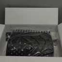 12-Inch 2-in-1 Chicken Poop Scooper & Rake  US Patent Pending  3-Shape Sifting Holes Chicken Coop RakeStainless Steel Handle 2061" Litter Scoop Sand & Sifting Shovel for Chicken Coops (Black)