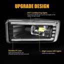 LED Fog Lights Assembly with DRL Turn Signal for Chevy Silverado Suburban Tahoe 20072015, Avalanche 20072013, Fits GMC Yukon 20152016, Waterproof,Include DRL Wiring Harness