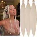 Blonde Braiding Hair Pre stretched 30Inch Long Blonde Braiding Hair Pre stretched Braid Hair